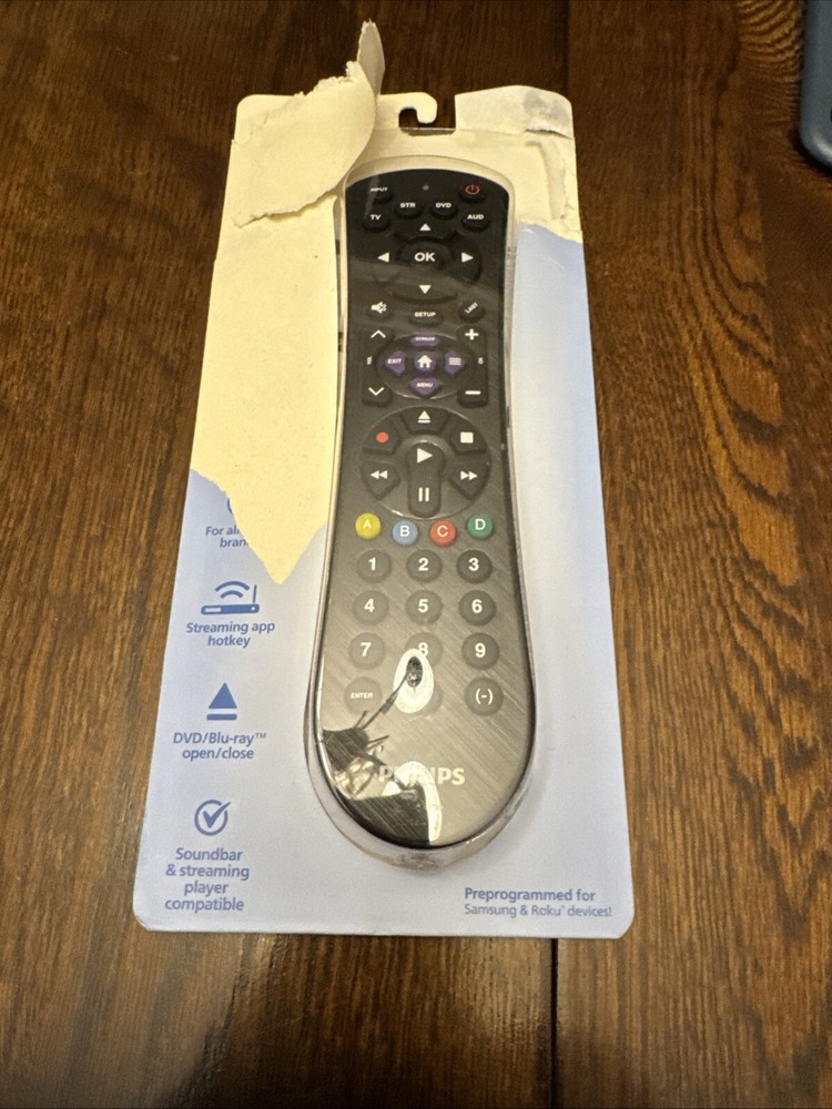 PHILIPS Universal Remote 4 Devices All Brands Samsung Roku Streaming Soundbar