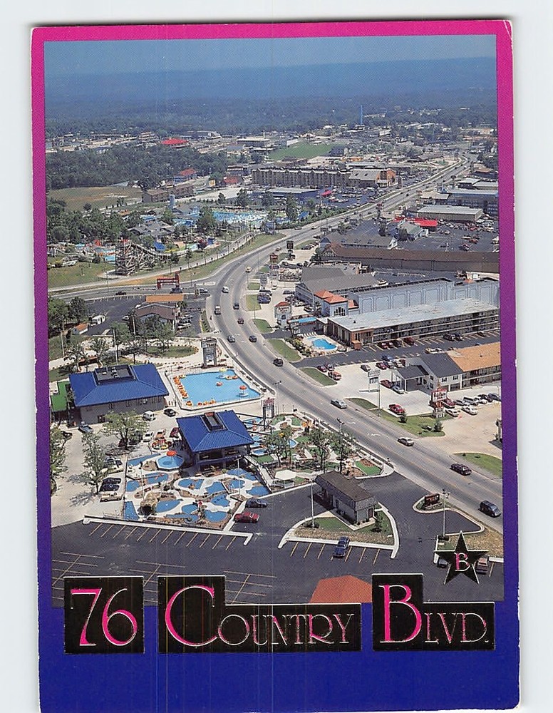 Postcard Aerial View 76 Country Boulevard Branson Missouri USA