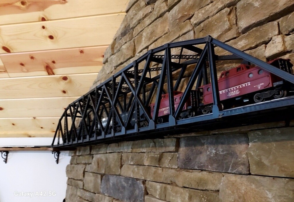 O Scale 49.125” Single Track Bridge  “Accomodates 2.5” Wide Track Including Tie-image