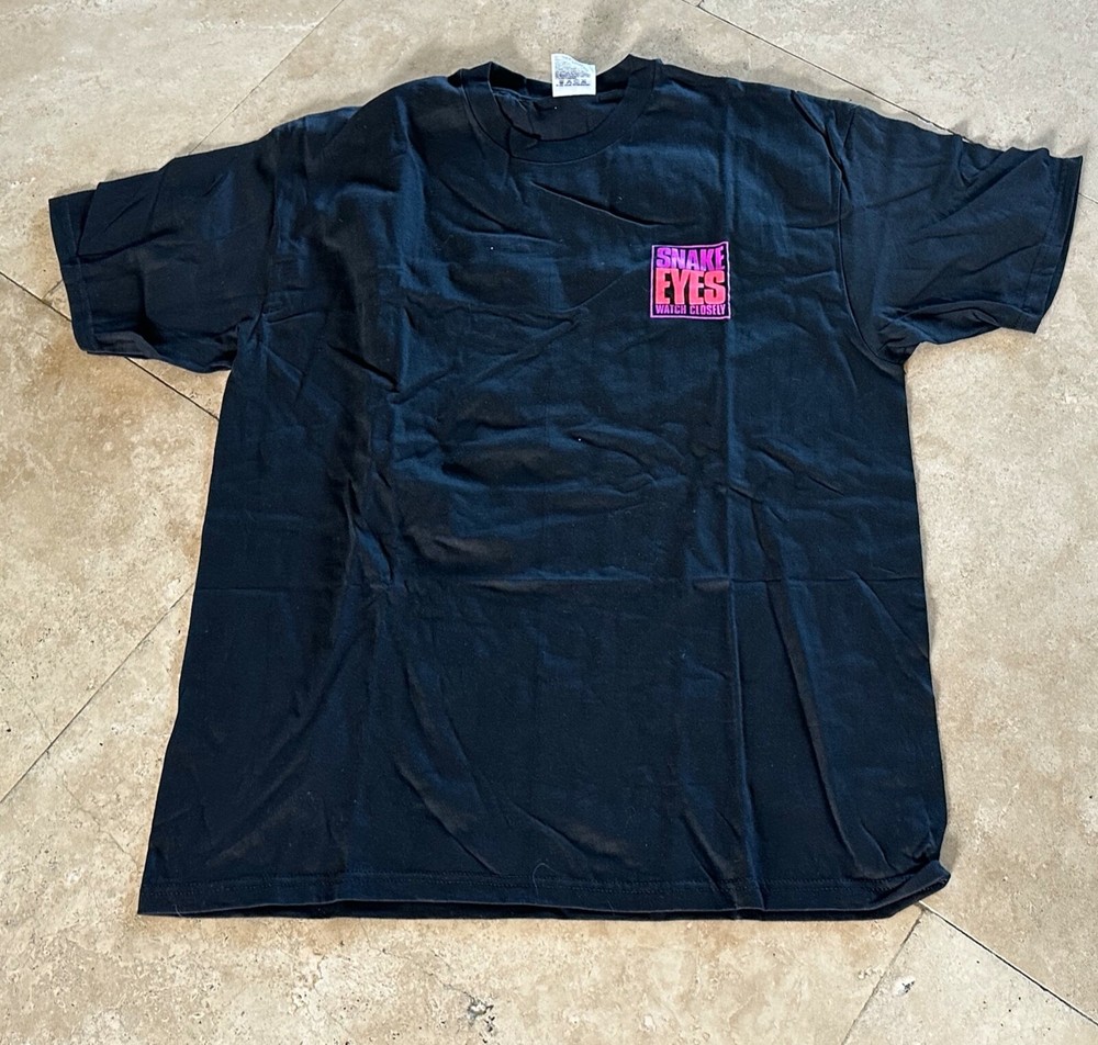 SNAKE EYES NICOLAS CAGE MOVIE  VINTAGE PROMO STUDIO PROMOTIONAL T-SHIRT