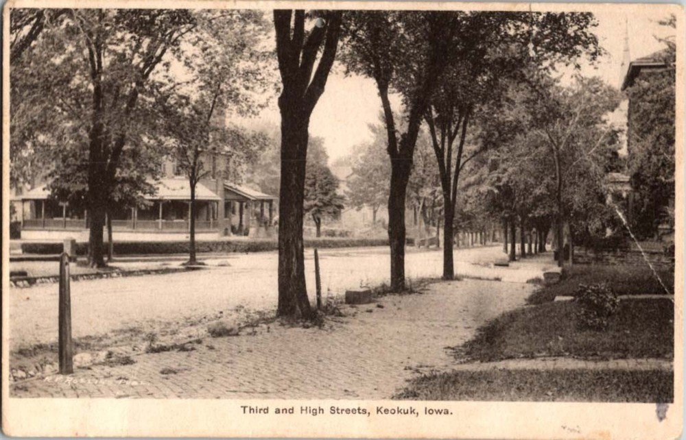 Keokuk Iowa IA : ROAD SCENE m/14 BC5803