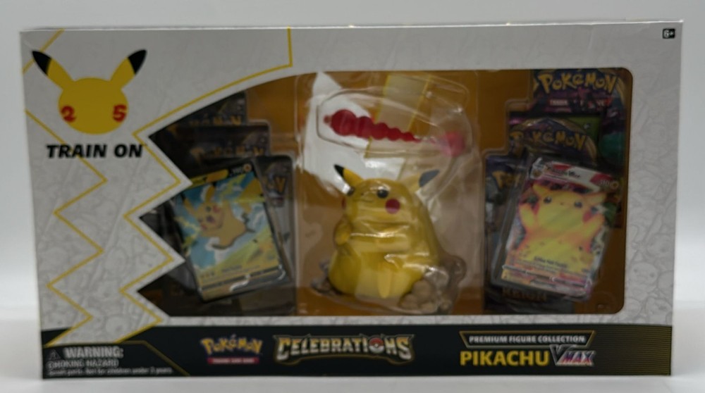 Pokemon TCG Celebrations Pikachu VMAX Premium Figure Collection Box Sealed 25thPROBSTEIN123 is actively accepting CONSIGNMENTS !!