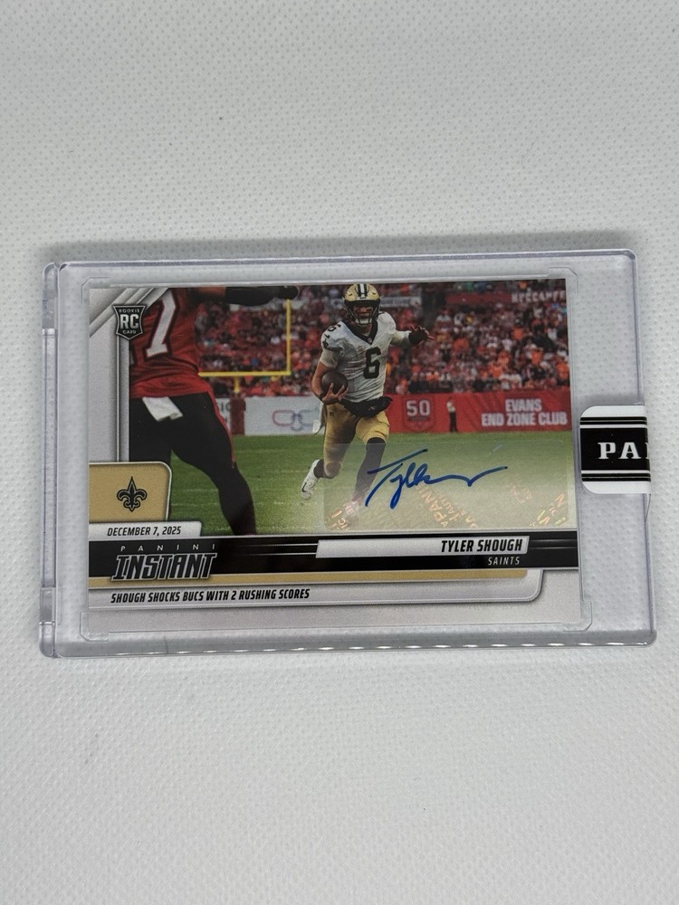 Panini Instant Football 2025 Tyler Shough Rookie Autograph #302 Saints NFL /99