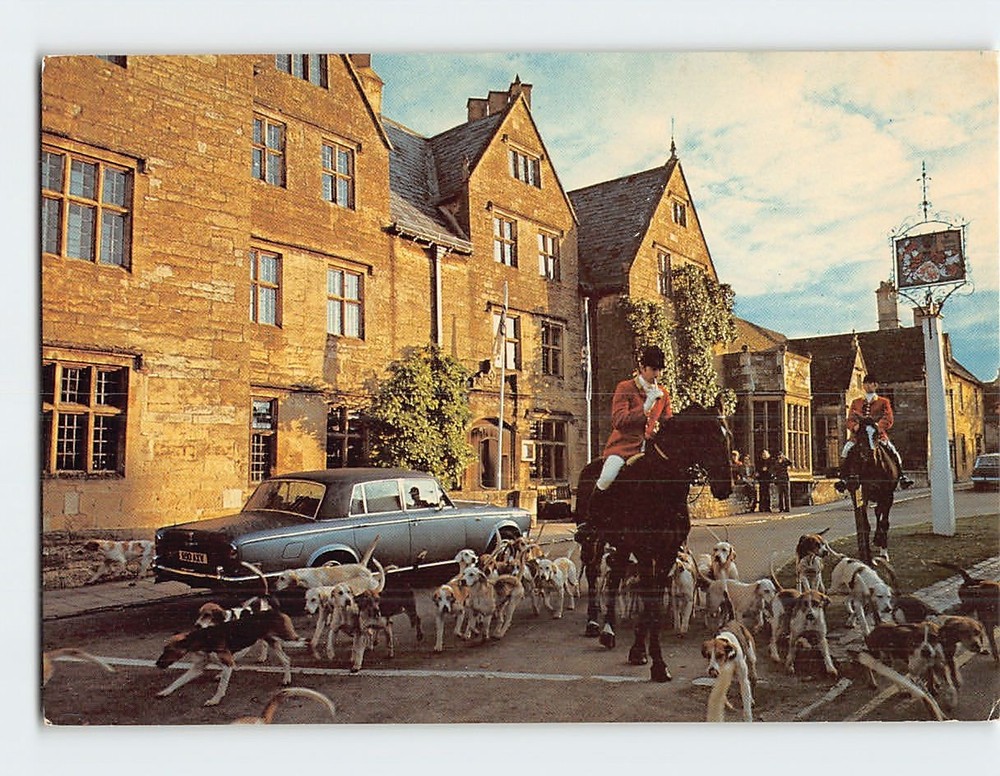 Postcard The Frontage Lygon Arms Broadway Worcestershire England