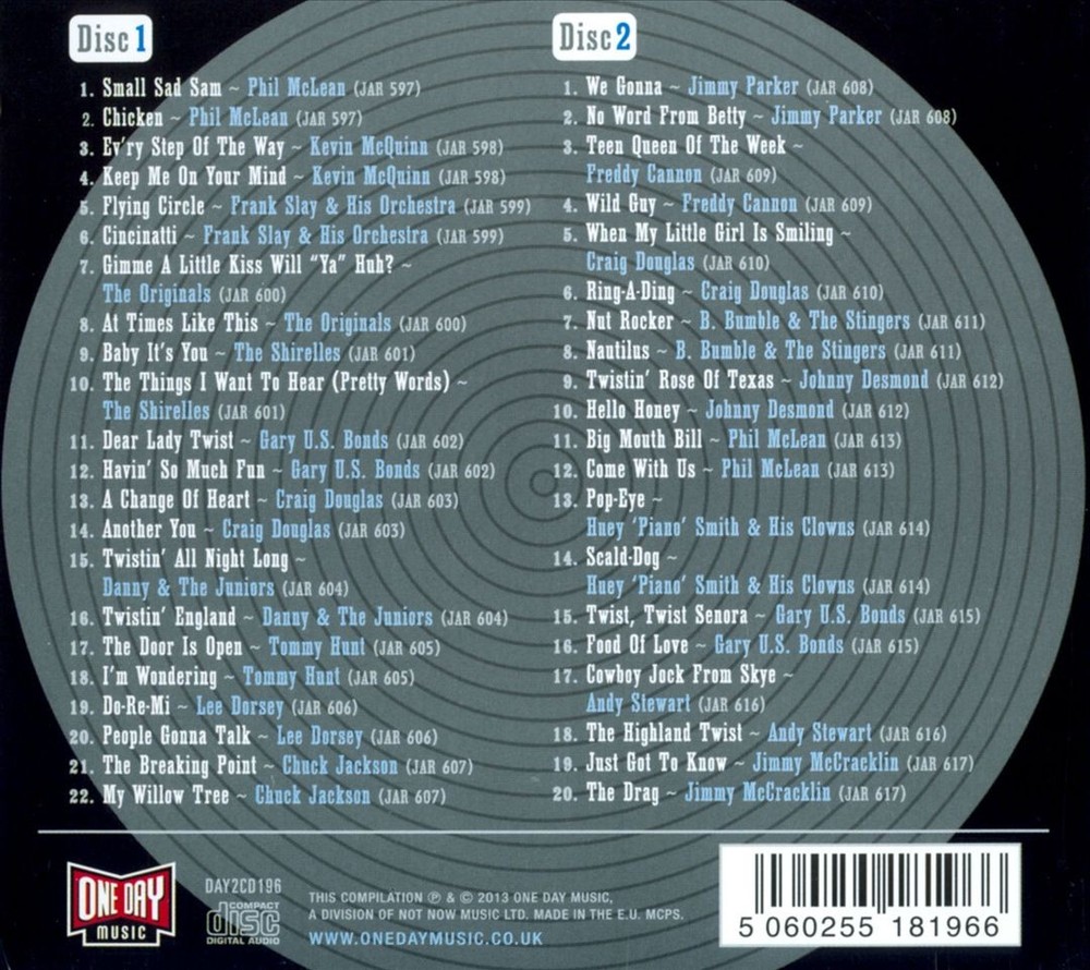 Various Artists Top Rank Story 1962 New Cd