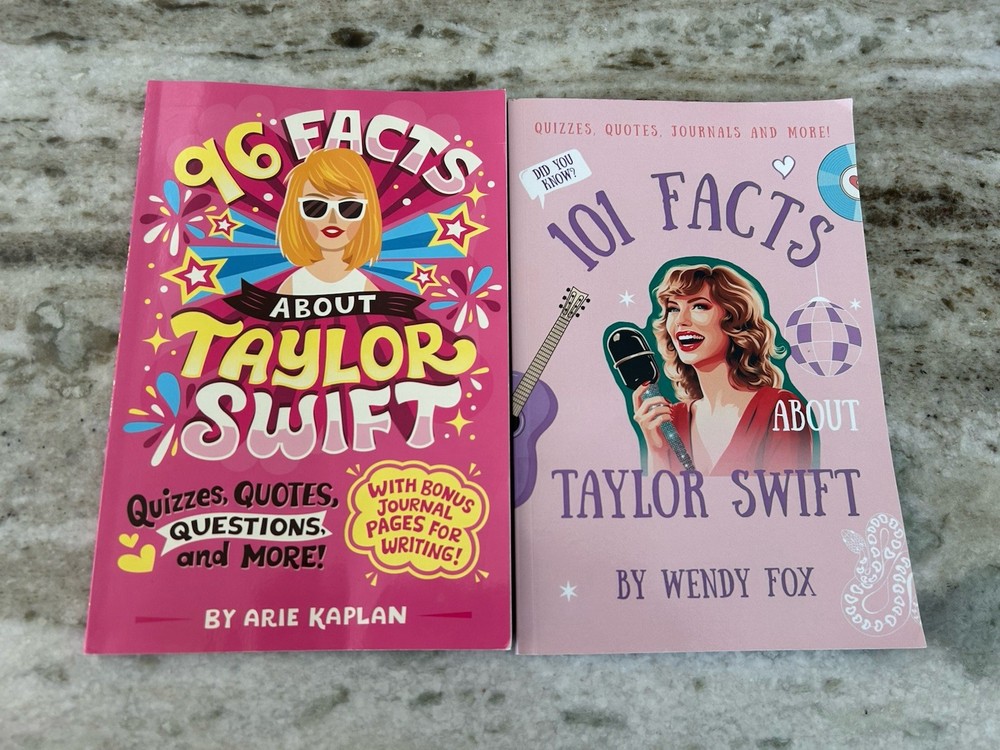 101 Facts About Taylor Swift: Quizzes, Quotes, Journals, and More! 2 Book Lot