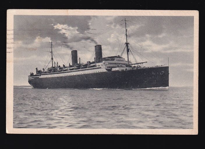 1928 North German Lloyd Columbus Postcard 84953