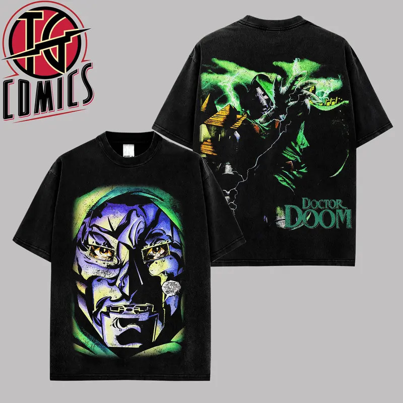 Doctor Doom Graphic Premium Cotton T-Shirt (Made In US), Doom MCU Comic Graphic