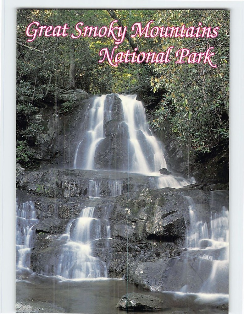 Postcard Laurel Falls Great Smoky Mountains National Park Tennessee USA