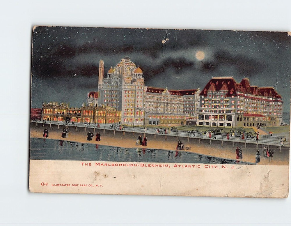 Postcard The Marlborough Blenheim Atlantic City New Jersey USA