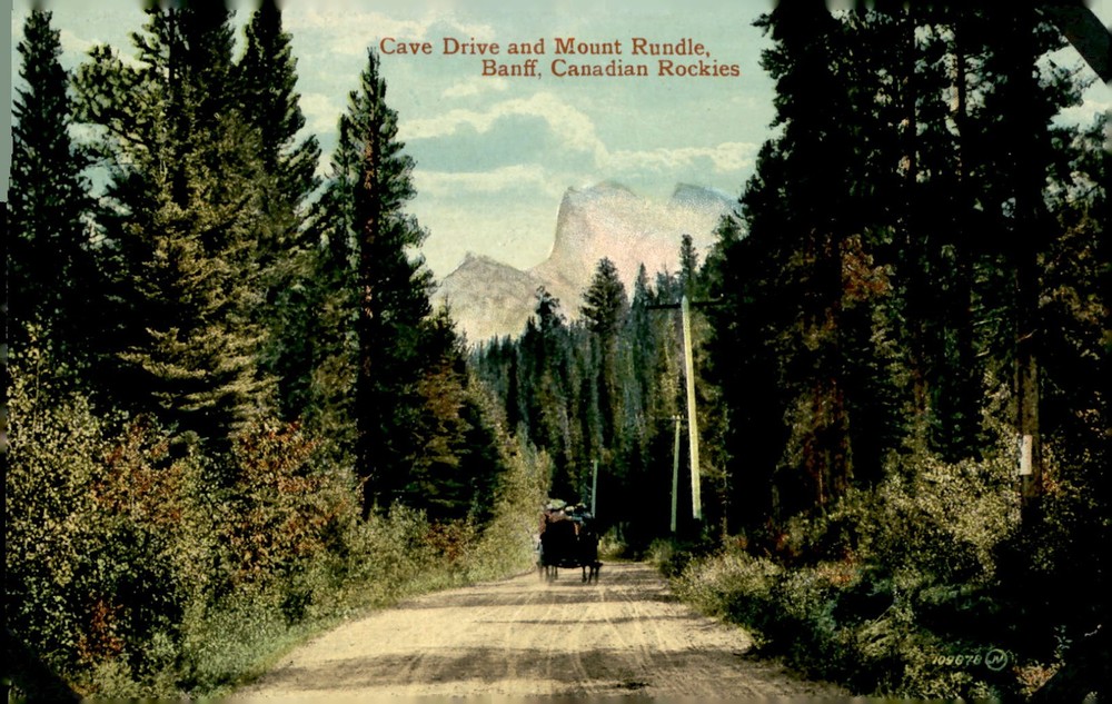 Cave Drive, Mount Rundle, Banff, Canadian Rockies Postcard