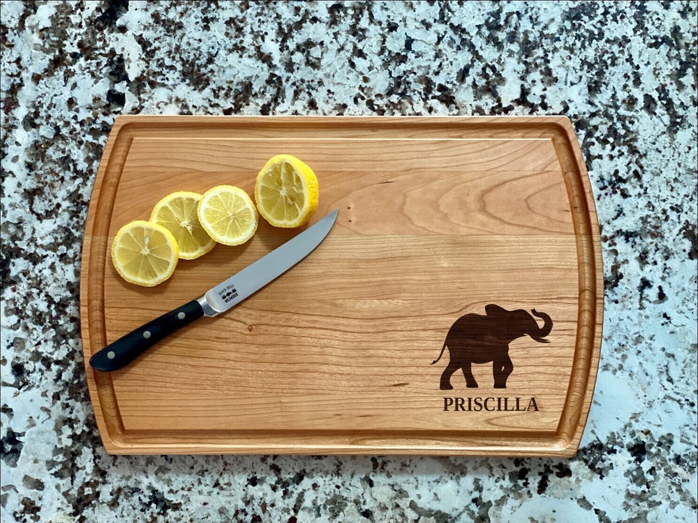 Elephant Cutting Board | Zoo Animal Charcuterie Board | Custom Serving Tray |