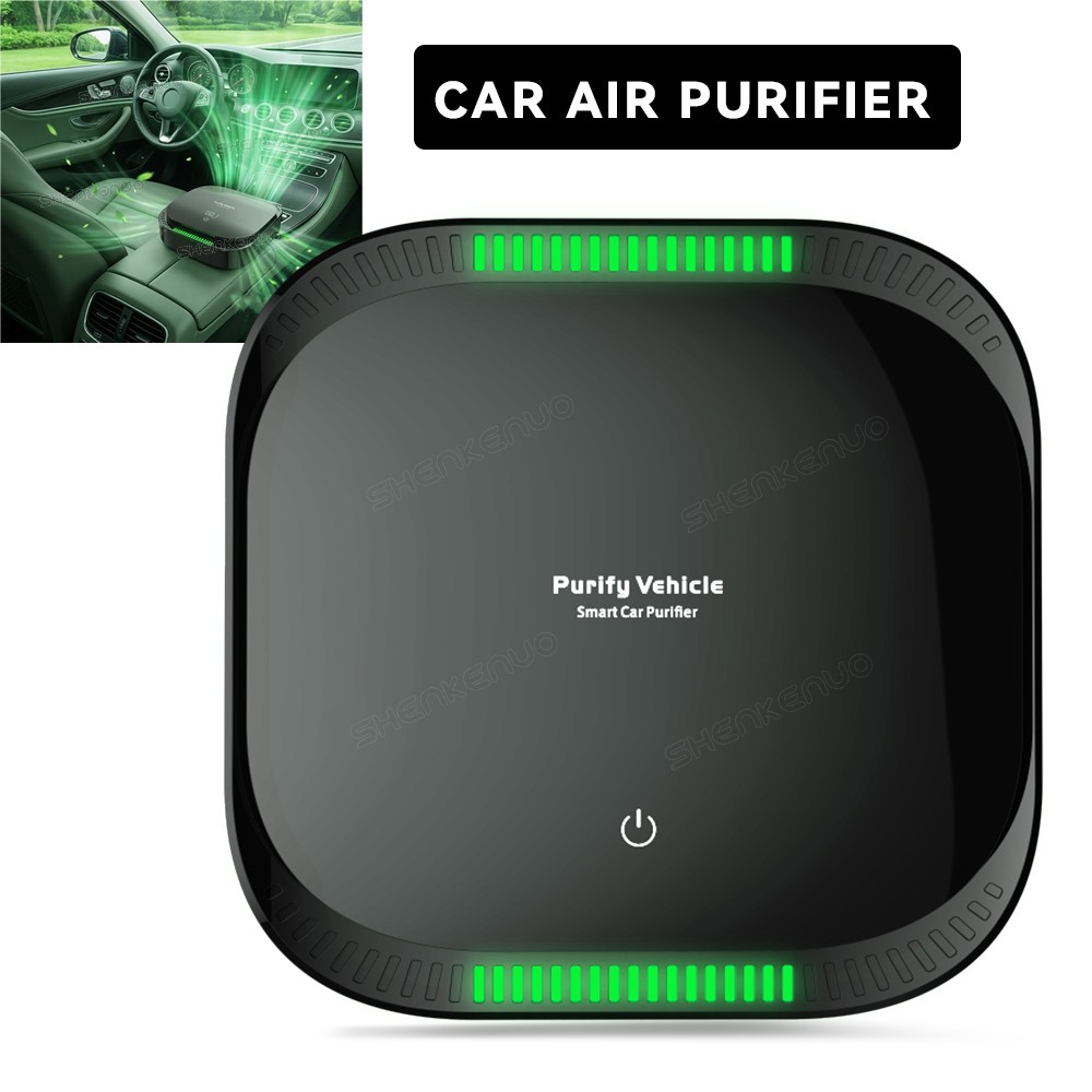 Smart Car Air Purifier - Compact, Filter-Free Odor Eliminator for Smoke
