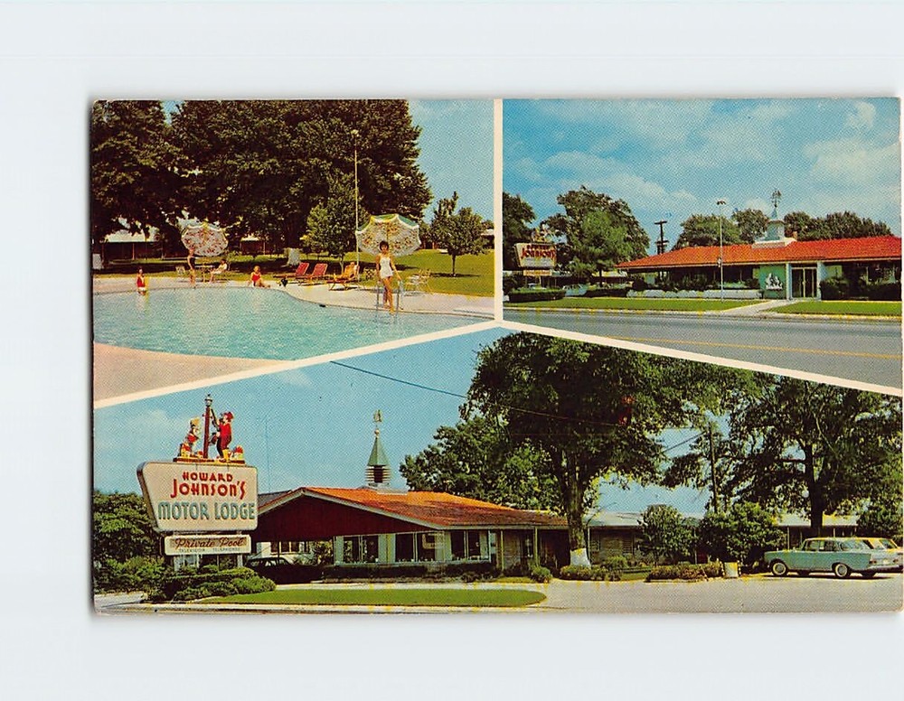 Postcard Howard Johnson's Motor Lodges & Restaurant Allendale South Carolina USA