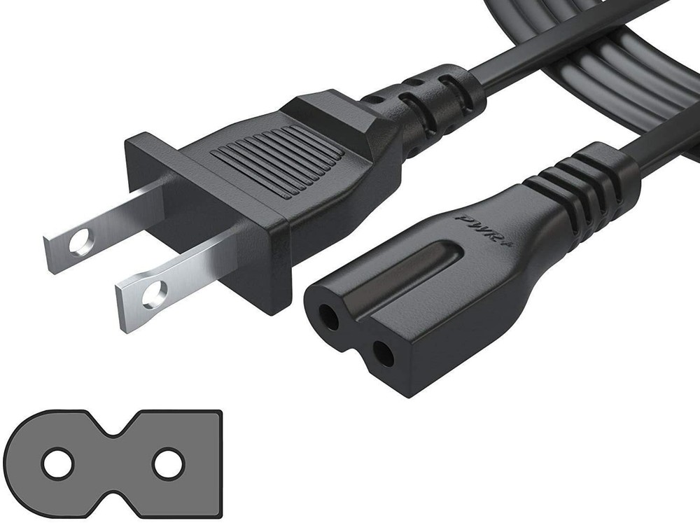 NEW 2 Pin Power Cord For Yamaha CVP-96 & CLP-130 Clavinova Pianos