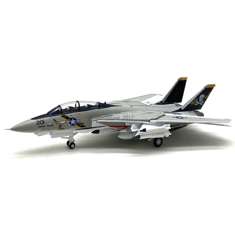 1:100 F-14A Tomcat Fighter Airplane Model Diecast Military Army Plane Model