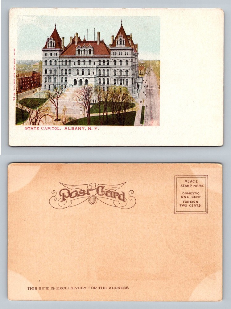 Albany, NY-New York, State Capitol Government Building Vintage Postcard