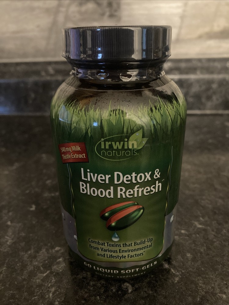 Irwin Naturals Liver Detox & Blood Refresh Softgels 60ct Exp 04/2025
