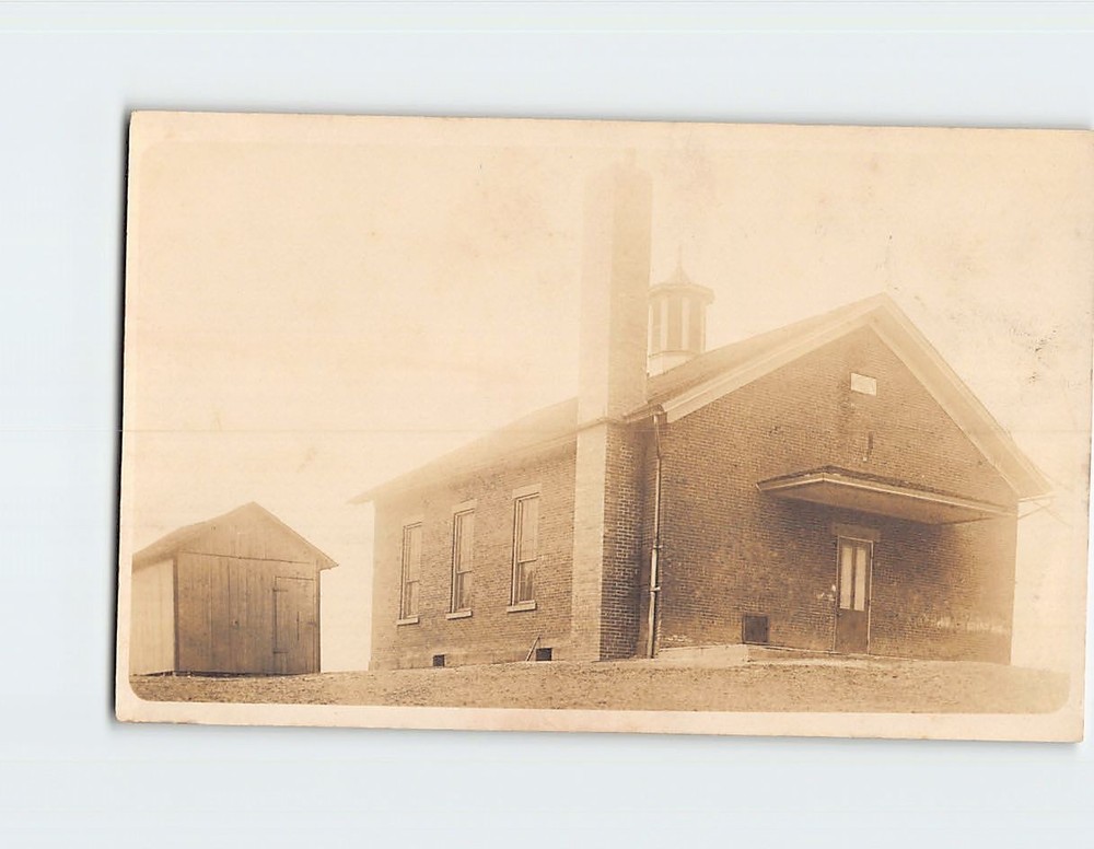 Postcard House Barn Scenery Vintage Picture
