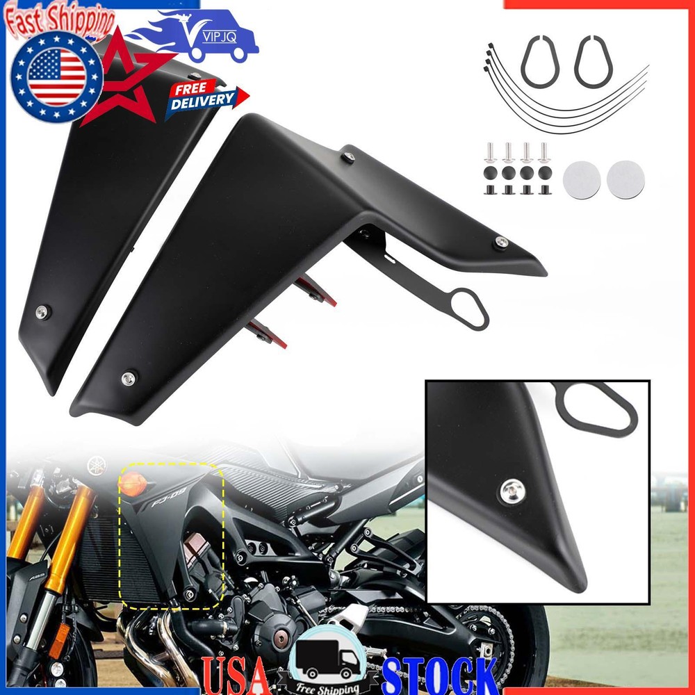Side Spoilers Aerodynamic Wing Deflector For YAMAHA MT-09 SP FZ09 2021-2022 Red