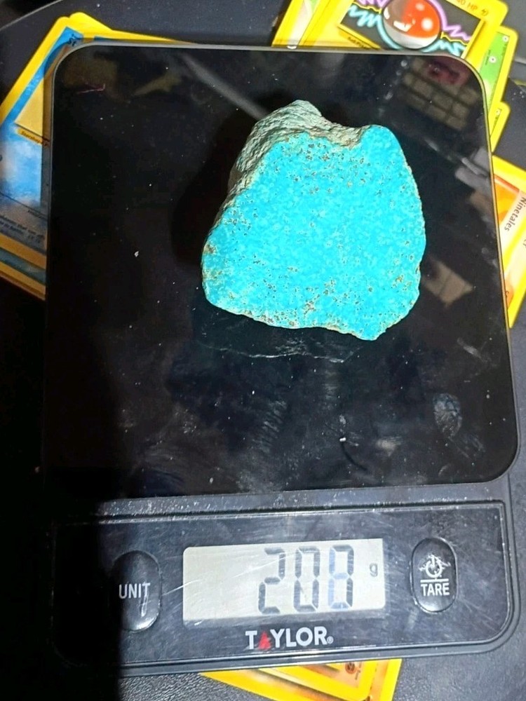 Blue-Green Turquoise Rough Mineral Specimen Rock Chunk 208g