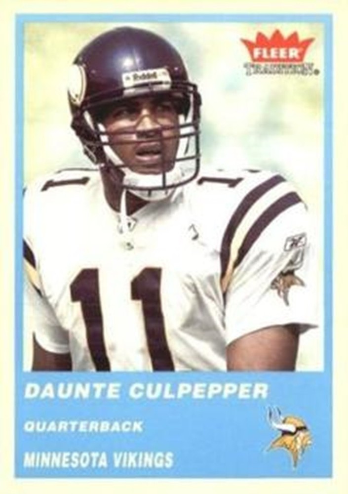 2004 Fleer Tradition BLUE #50 Daunte Culpepper Minnesota Vikings