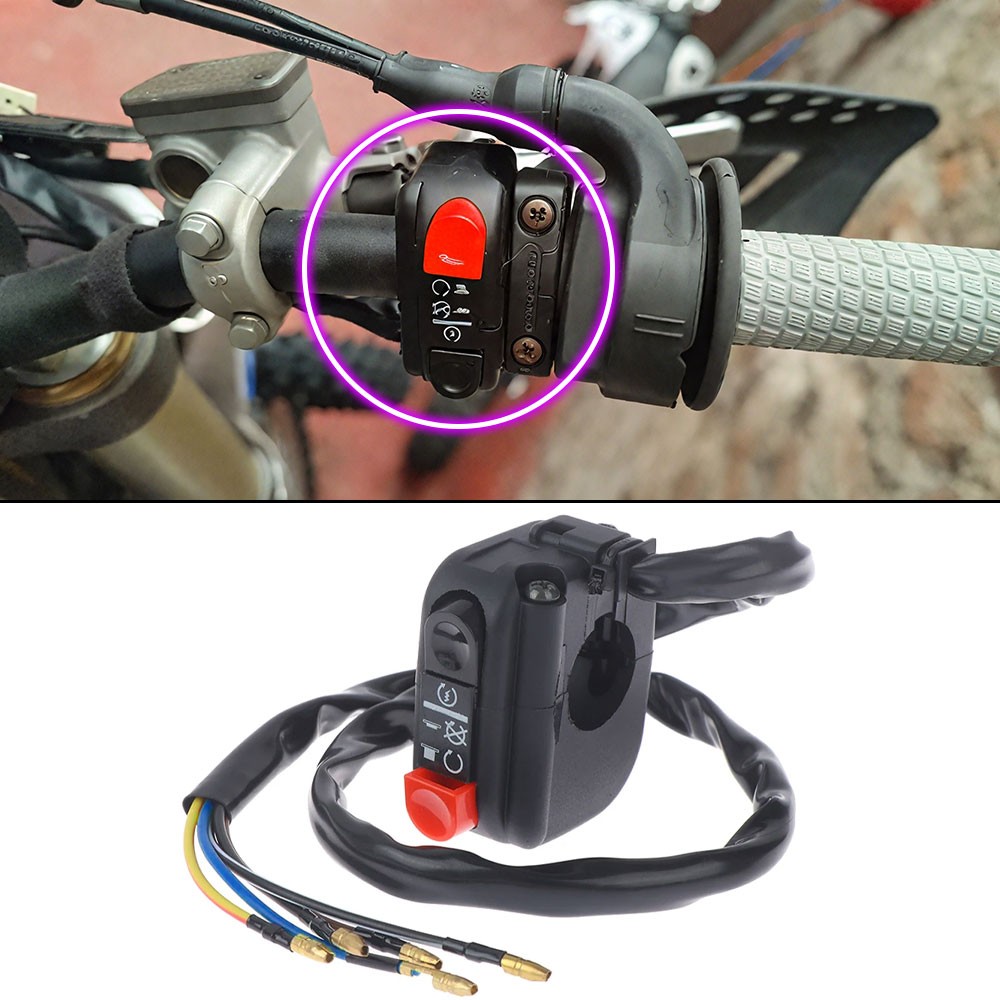 22mm Motorcycle Parts Handlebar Starter/Kill Controller Button Switch Universal