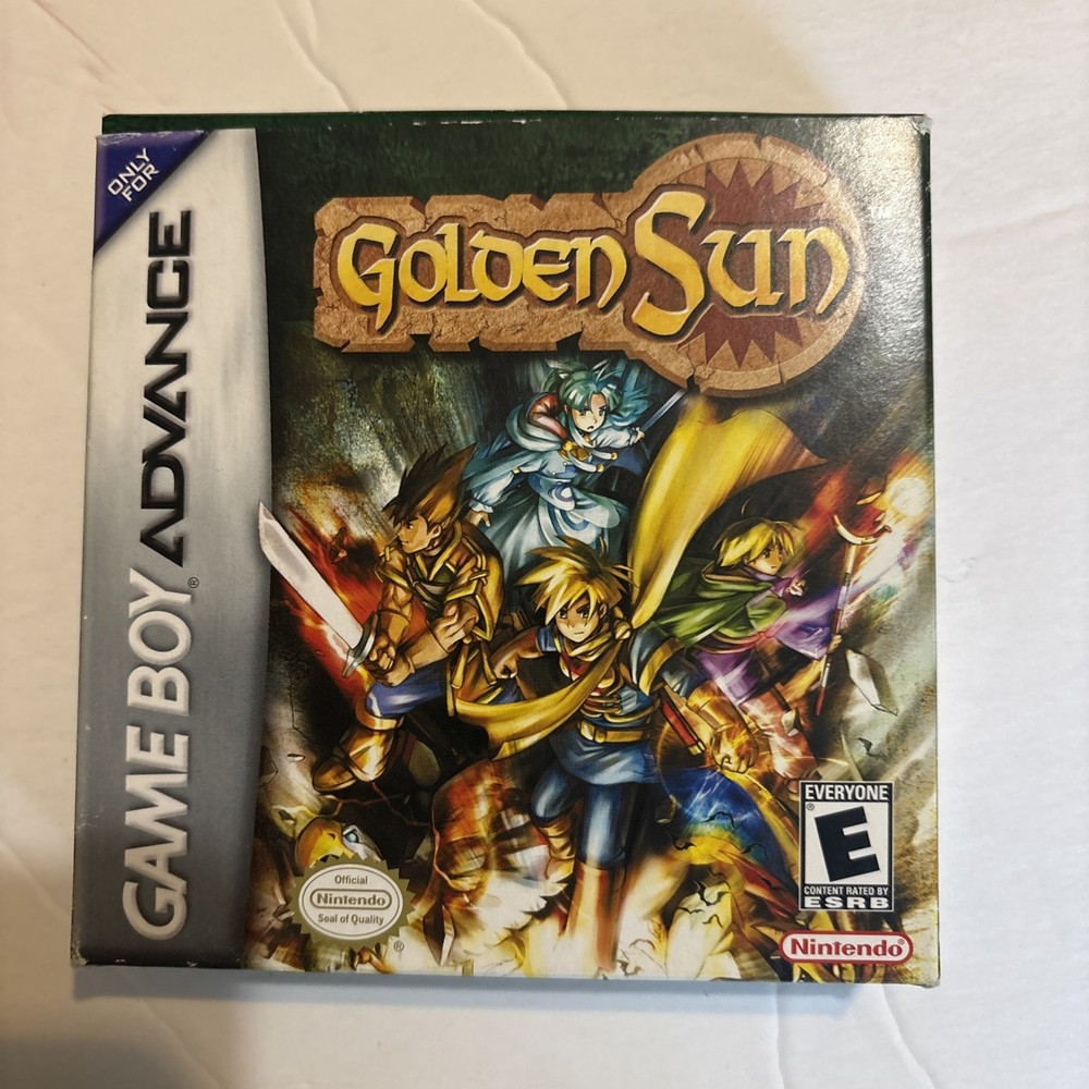 Golden Sun for Game Boy Advance Complete In Box Without Map - GBA Nintendo
