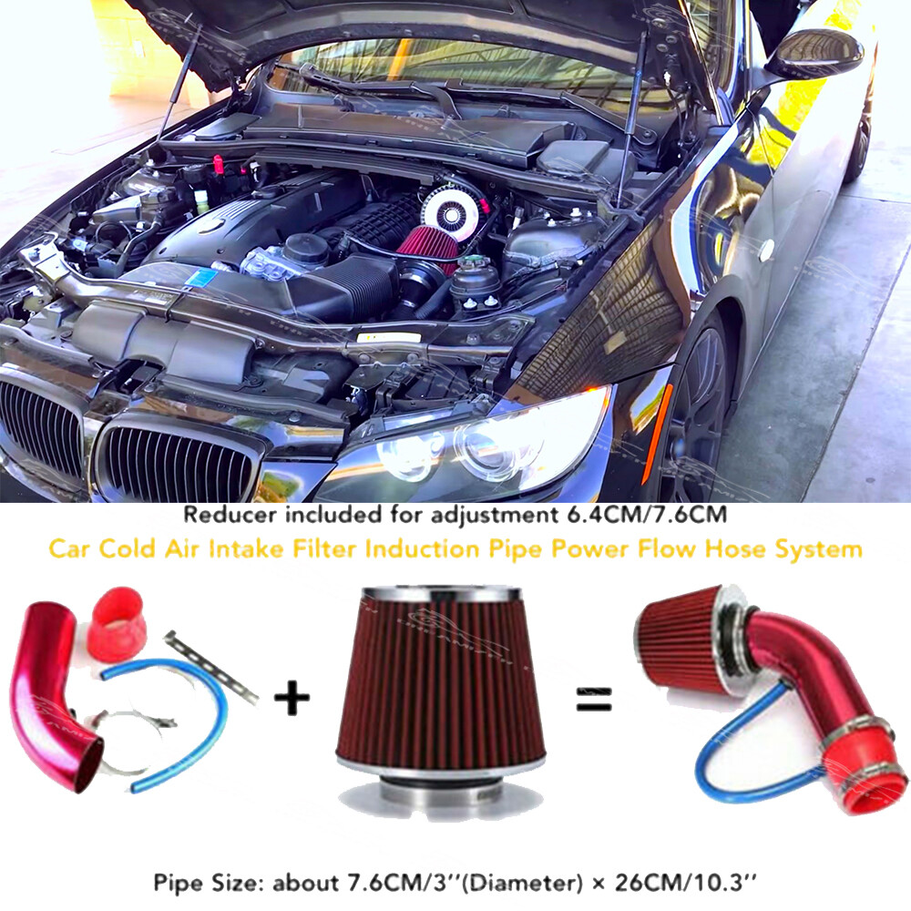 For 3 Series 318i 318iS 318ti Cold Air Intake Filter Power Flow Hose Pipe System