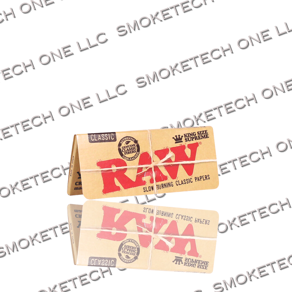 RAW Classic Kingsize Supreme Rolling Papers - Ultra Thin & Smooth