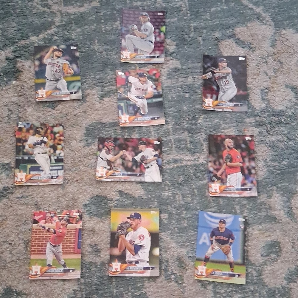Topps 2018 Houston Astros Justin Verlander MLB Baseball Trading Card Lot - 9