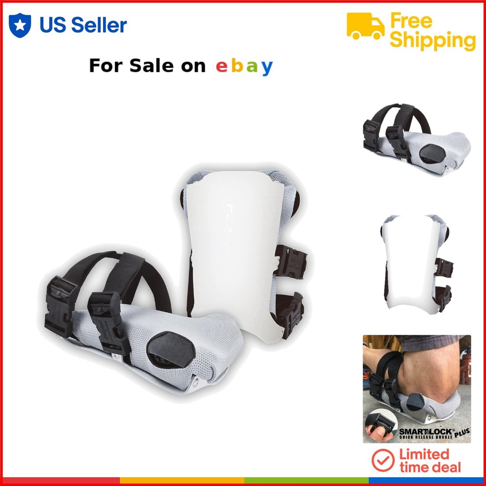 6 Foam Knee Pads with Buckle & Live Hinge for All-Purpose Protection