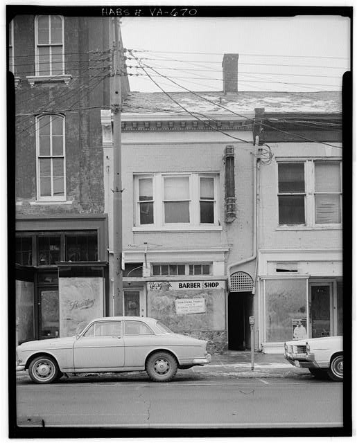 Alexandria VA 1960s King Street Kennedy Buildings Barber Shop Storefront