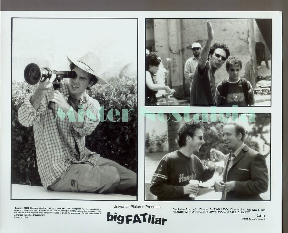 Vintage Photo 2002 Director Shawn Levy Paul Giamatti in Big Fat Liar