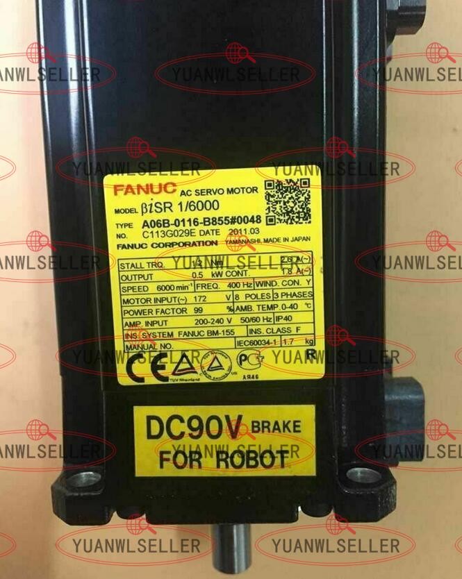 1PCS NEW FANUC SERVO MOTOR A06B-0116-B855#0048