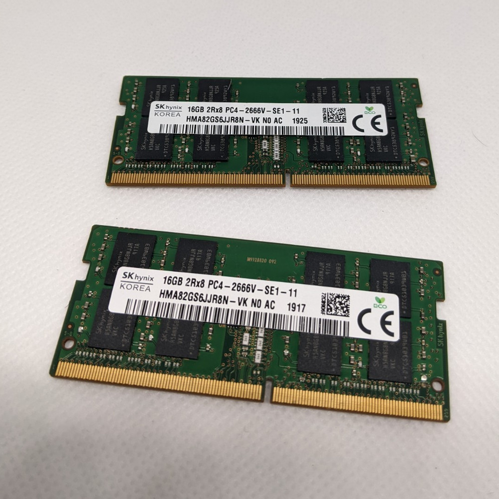 SK hynix 32GB (2x16GB) DDR4-2666 SO-DIMM Laptop RAM TESTED