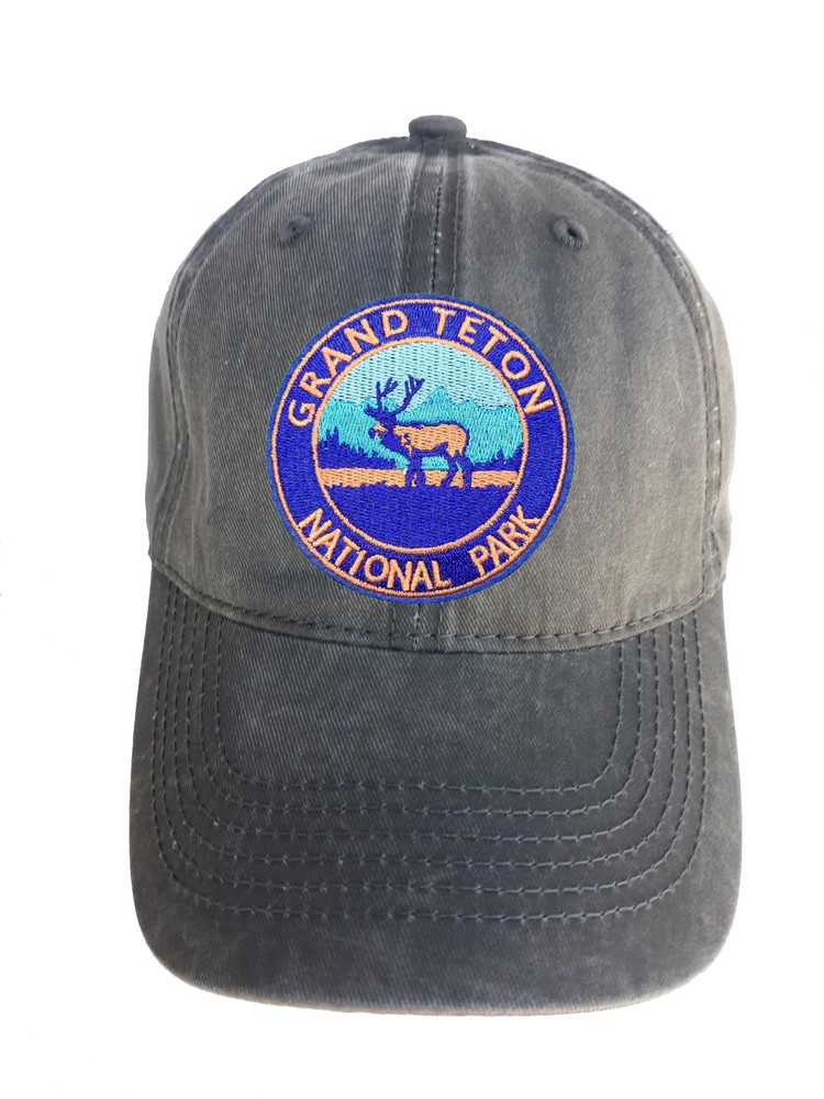 Grand Teton National Park Adjustable Curved Bill Strap Back Dad Hat Baseball Cap