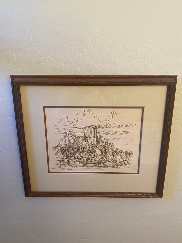 Bill Christian Art Etching Title Bora Bora Limited Edition Print Signed