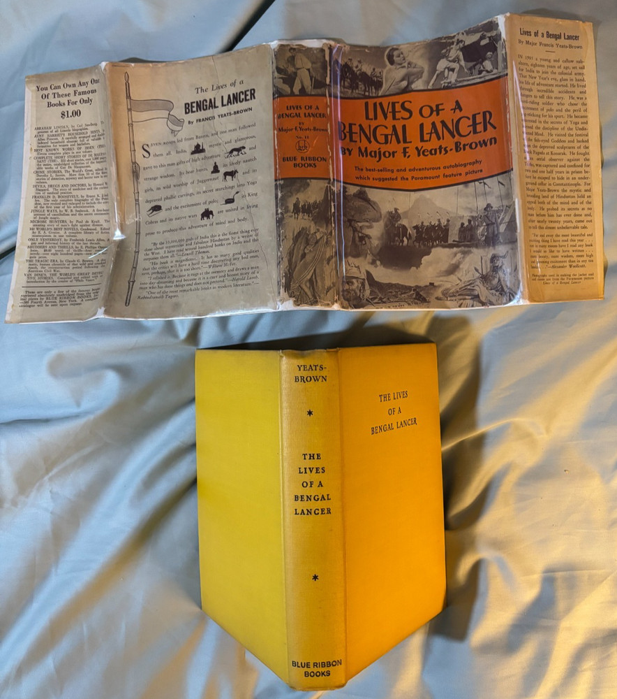 Lives of a Bengal Lancer - Blue Ribbon photoplay edition movie tie-in DJ VG 1935