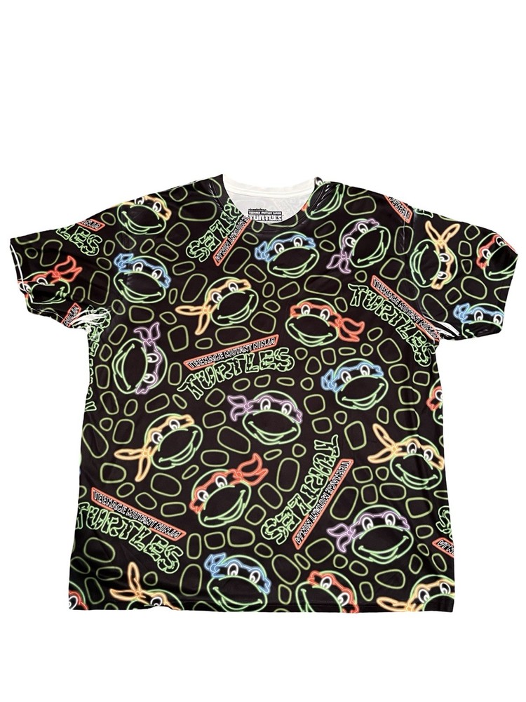 Nickelodeon Teenage Mutant Ninja Turtles Size XL  All-Over Graphic Print T-Shirt