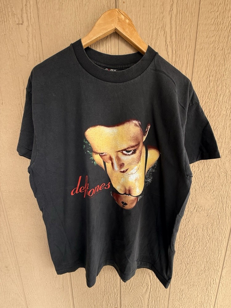 Vintage Deftones Shirt Size Large Around The Fur 1998 Single Stitch REPRINT