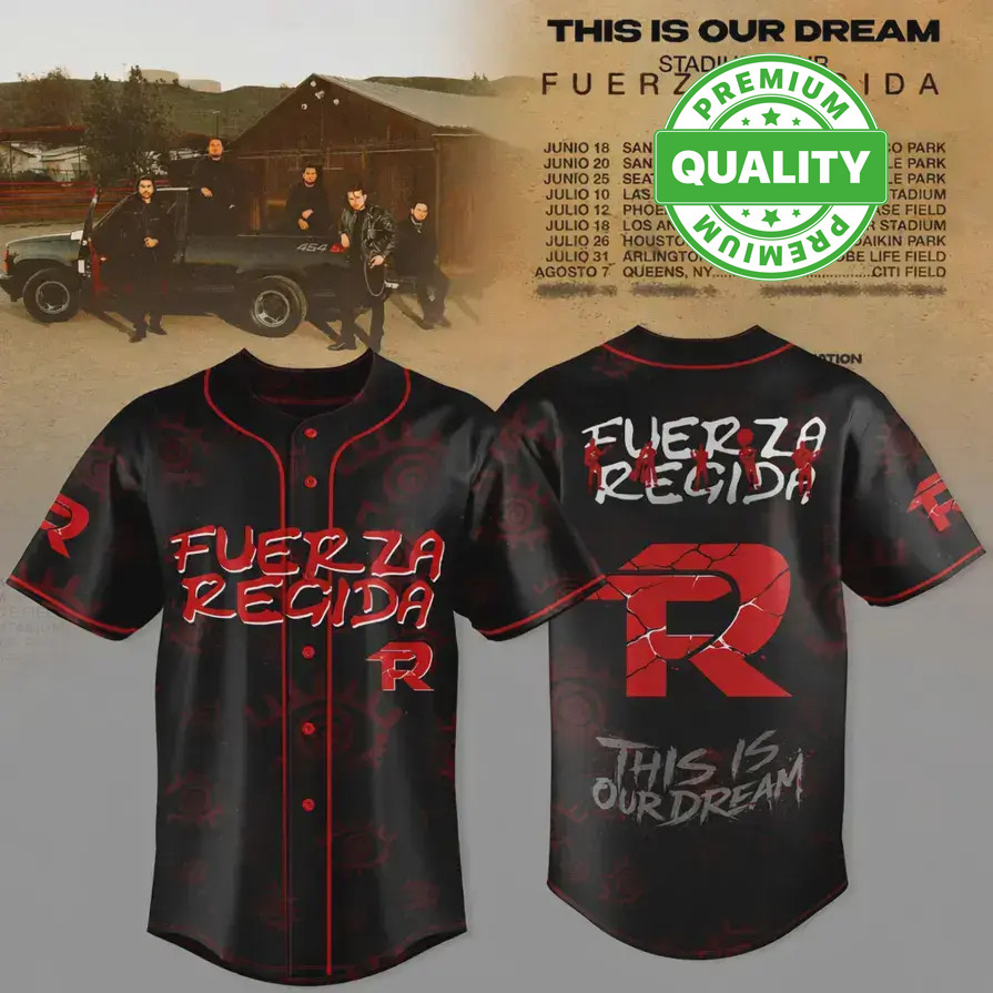 Fuerza Regida This Is Our Dream 2026 Tour 3D AOP  Basketball Jersey E2498
