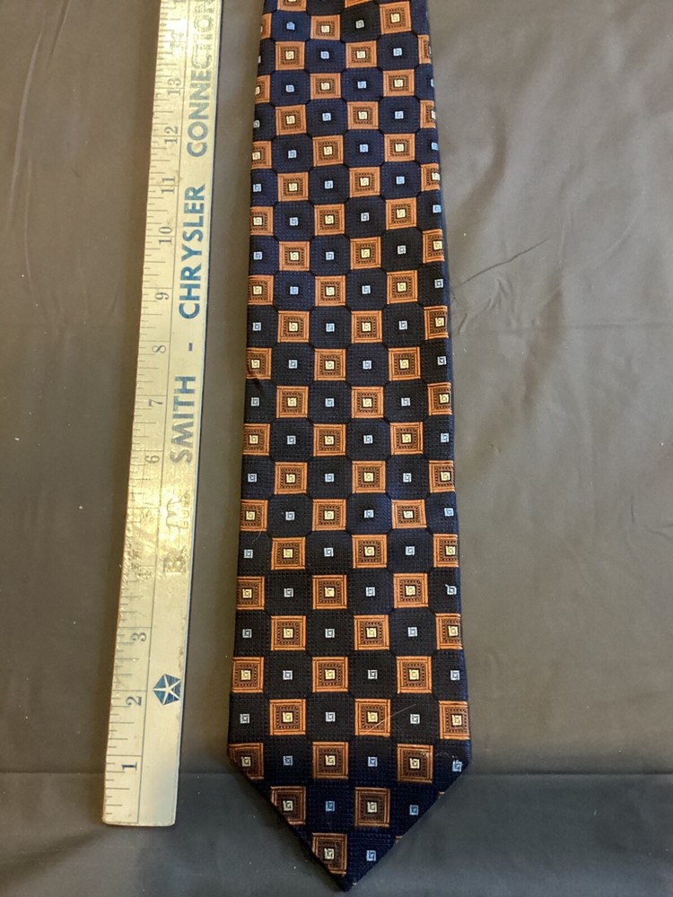 Roberto Villini Multicolor Geometric Silk Tie - 60L 4.0W