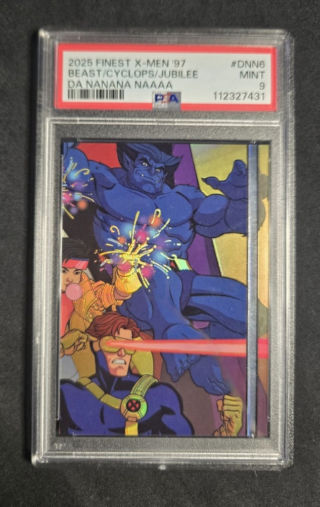 2025 Topps Finest X-Men '97 Da Nanana Naaaa #DNN6 PSA 9 (Beast/Cyclops/Jubilee)