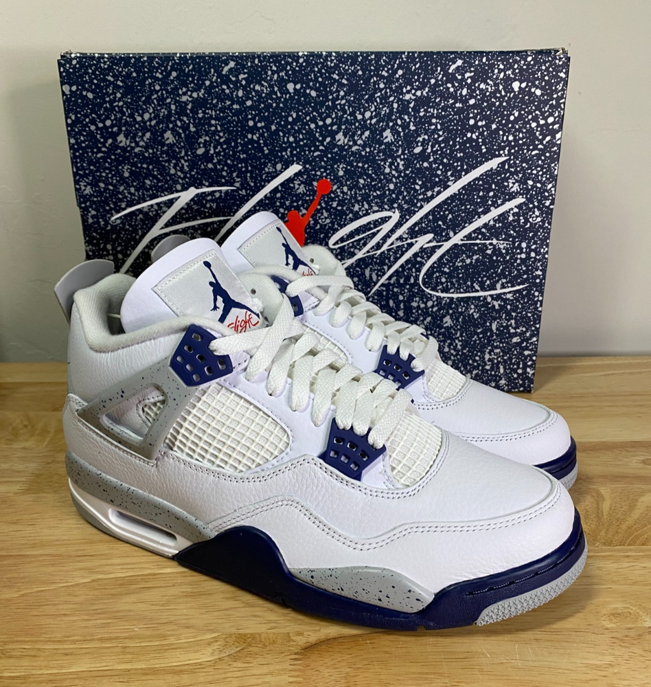 Nike Air Jordan 4 Retro Midnight Navy DH6927-140 Men’s 9.5 Brand New DS