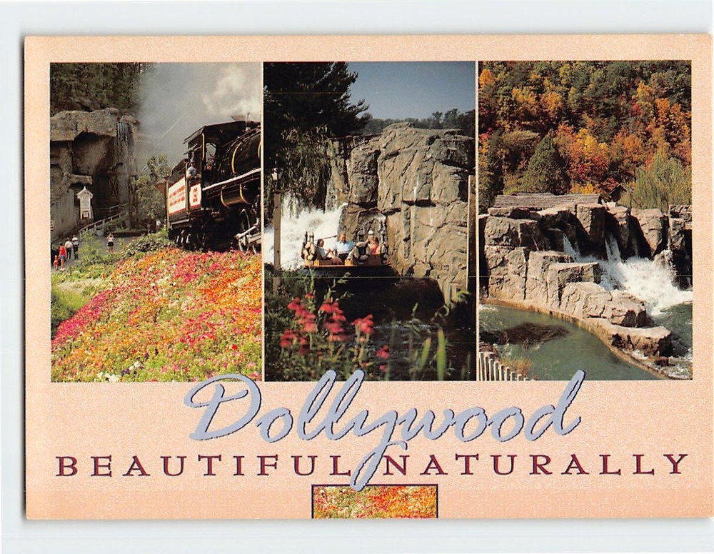 Postcard Beautiful Naturally Dollywood Pigeon Forge Tennessee USA