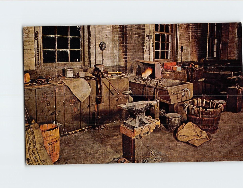 Postcard Blacksmith Shop Fort Robinson Museum Crawford Nebraska USA