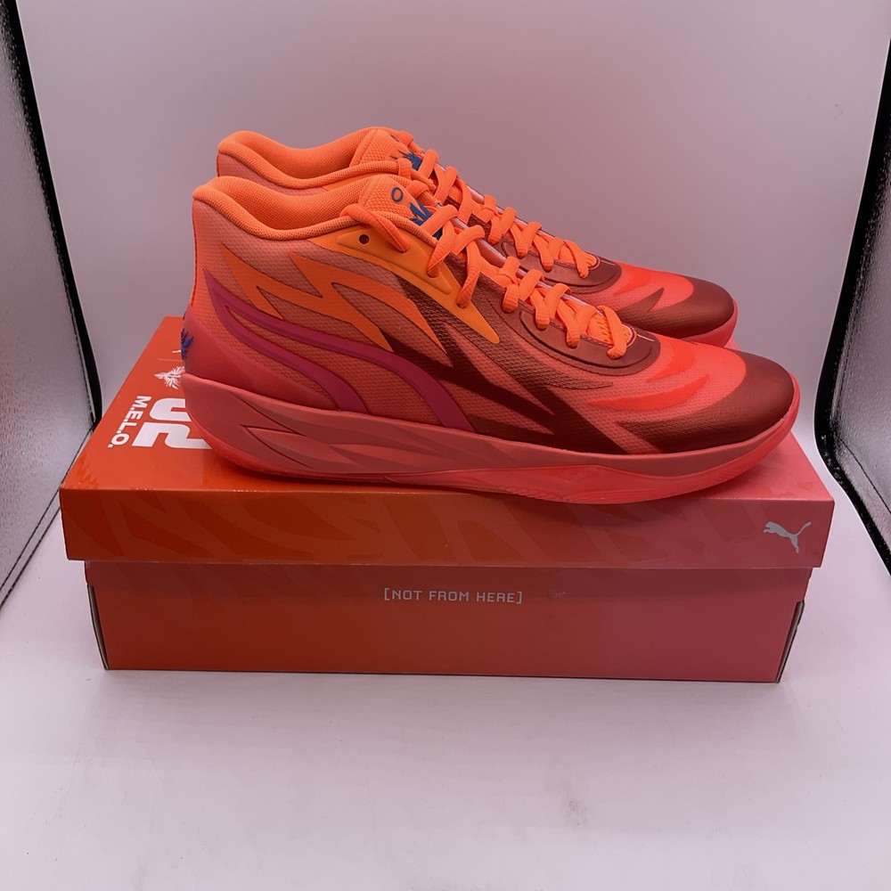 Size 11.5 - Puma LaMelo Ball MB.02 Supernova 376442-01  Coral/Orange NEW