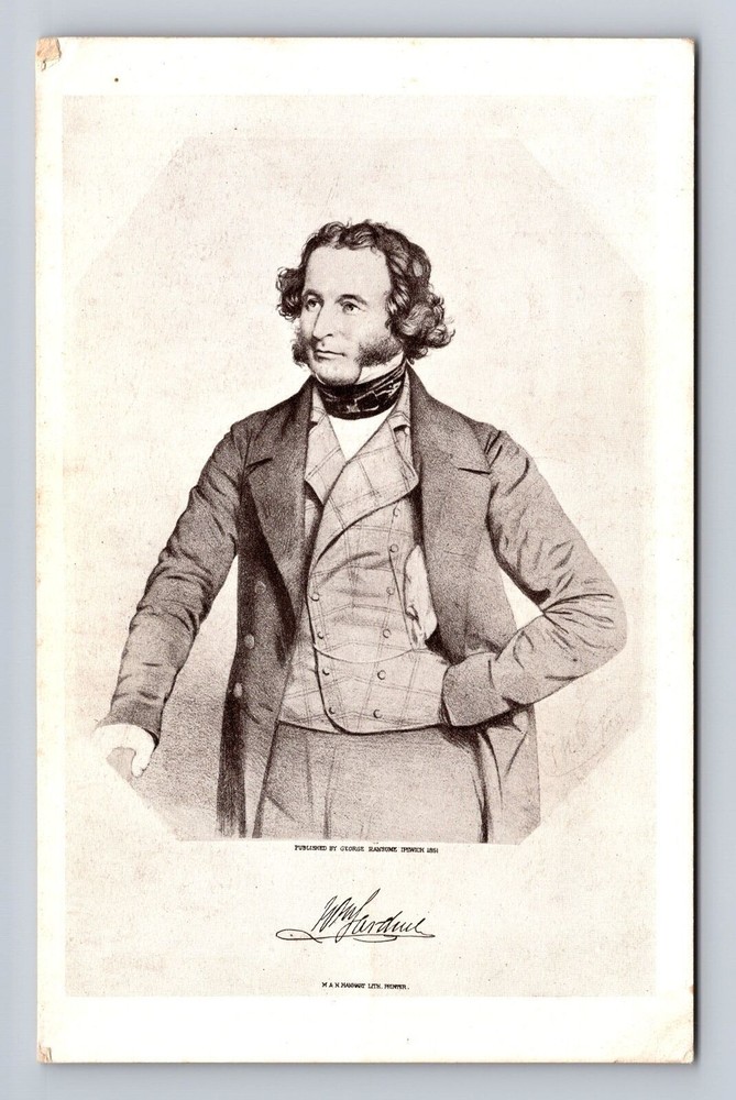 London-United Kingdom, Portrait Sir Wm. Jardine British Museum, Vintage Postcard