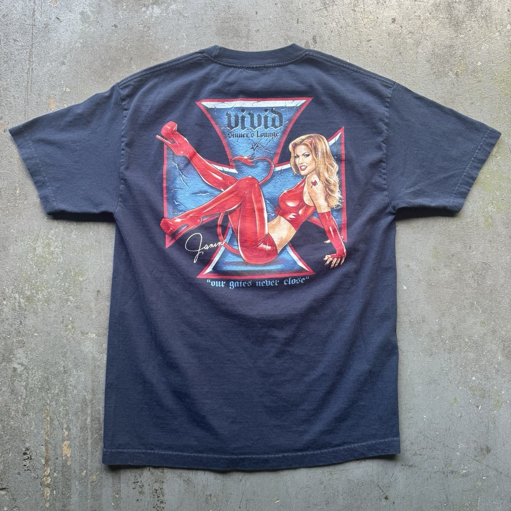 NWT Vivid Entertainment Stripper Pornstar West Coast Choppers T-Shirt Large